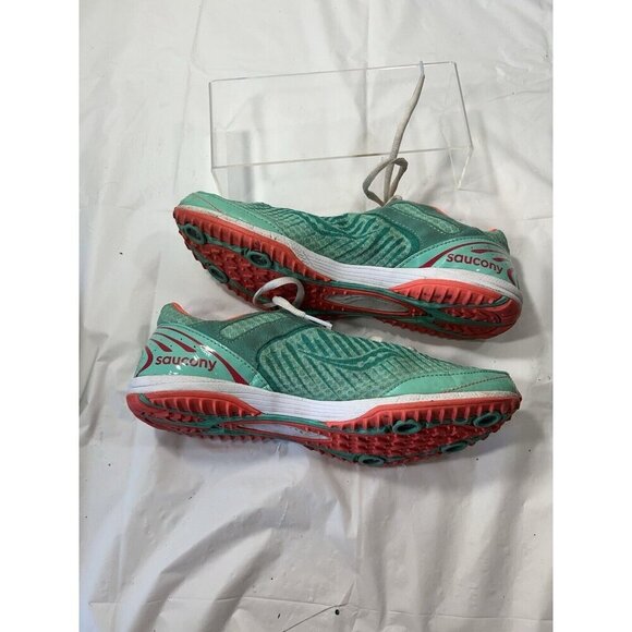 Saucony Kilkenny XC5 SPI Track Cleats Women's Size 9.5 Aqua Coral - Picture 7 of 16